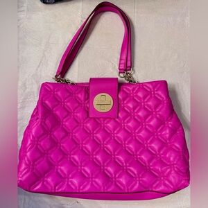 Kate Spade New York Astor Court Elena Bag  ~Fuchsia Pink ~ Gold Hardware